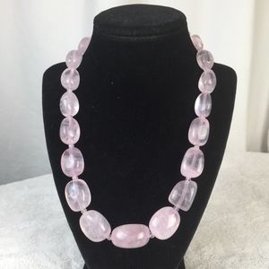 Rose Quartz Chunky Necklace